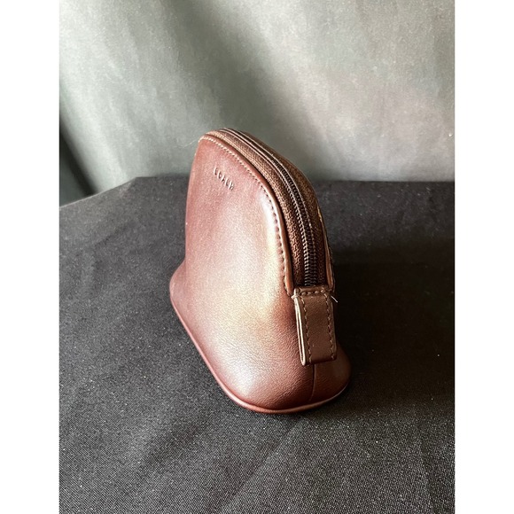 Coach Legacy Mahogany Brown Leather Cosmetic Coin Purse Vintage 90's-2000's - Picture 4 of 10